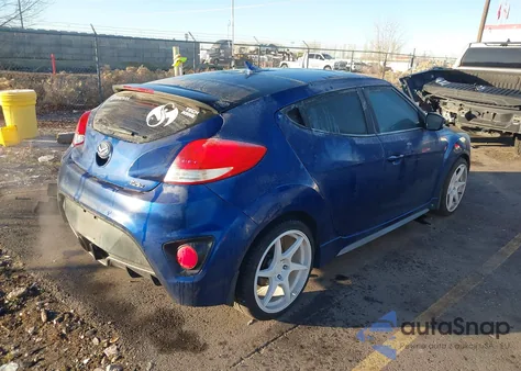 2016 Hyundai Veloster Turbo из США, поврежденный, VIN KMHTC6AE5GU293877